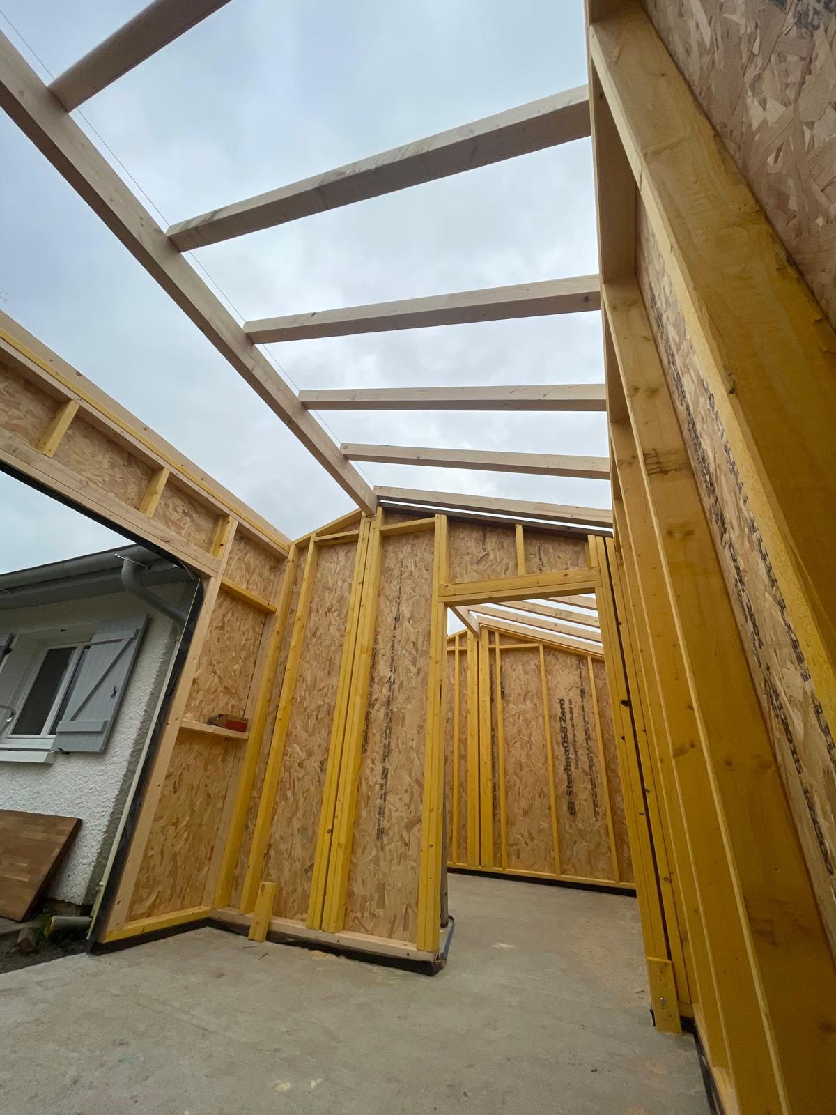 Création d’une ossature bois – 40 m²